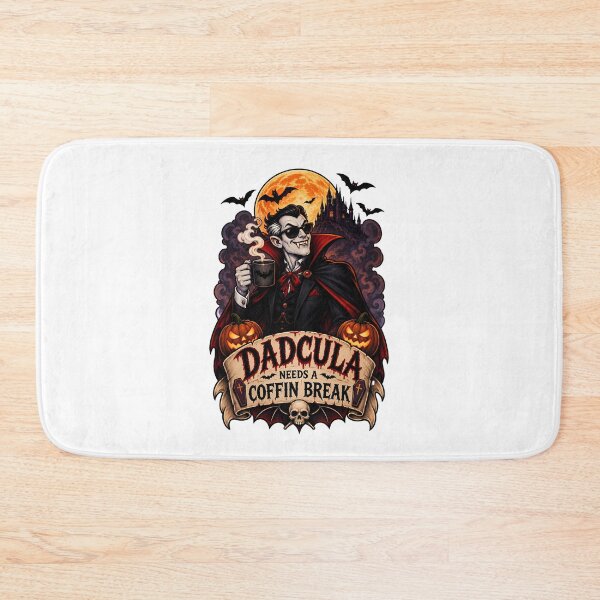 Item preview, Dadcula Needs A Coffin Break - Funny Dracula Dad Halloween Coffee designed and sold by Neurospicy Trolls.