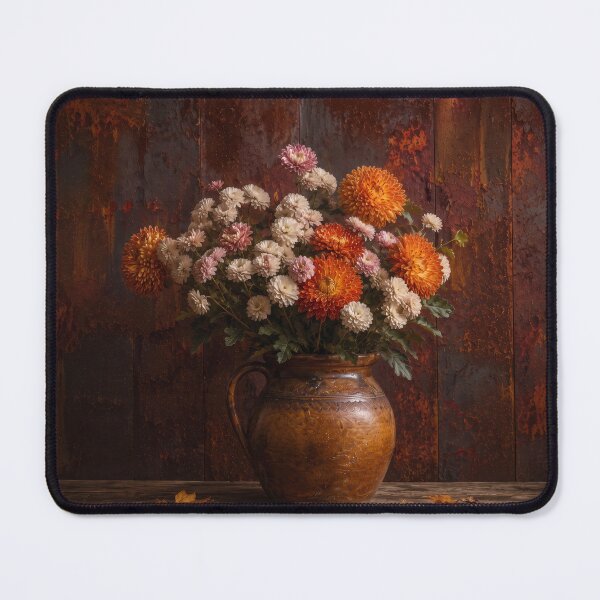 Item preview, Autumn Blossoms on Rust designed and sold by DansCreations42.