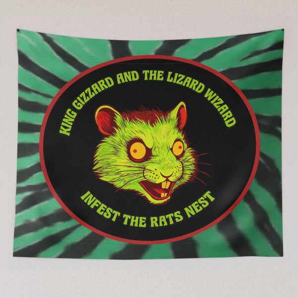 Item preview, King Gizzard and the Lizard Wizard - Infest the Rats Nest  designed and sold by Q Art & Design .