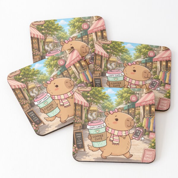 Item preview, Capybara out shopping enjoying her day designed and sold by LoveLife-11.