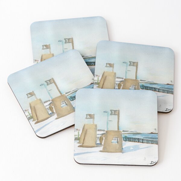 Item preview, The metal Sandcastles at Whitley Bay designed and sold by artymarshy.