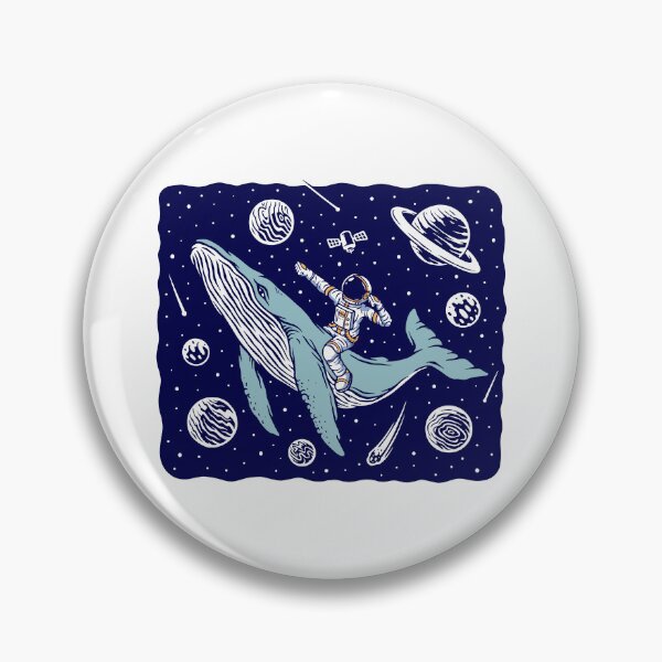 Item preview, Astronaut Riding a Humpback Whale in Space designed and sold by TotalityDesigns.