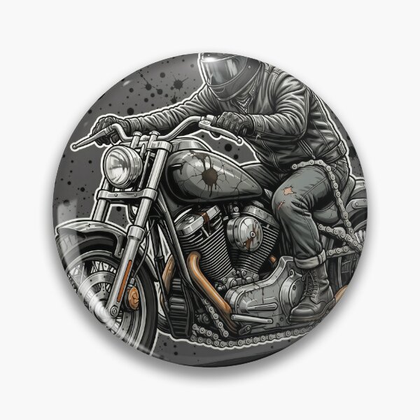Item preview, Motorcycle Rider Grunge Streetwear T-Shirt designed and sold by DIUMERI.