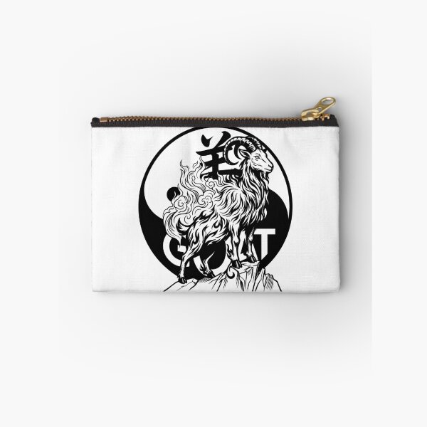 Item preview, Yin Yang Fire Goat Majestic Celestial Ram Chinese Zodiac Art designed and sold by taogiauco.