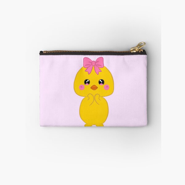 Item preview, Shy Kawaii Chick with Pink Bow – Cute Baby Chick Illustration designed and sold by Kanikawaii.