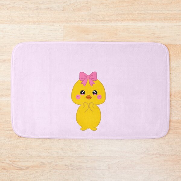 Item preview, Shy Kawaii Chick with Pink Bow – Cute Baby Chick Illustration designed and sold by Kanikawaii.