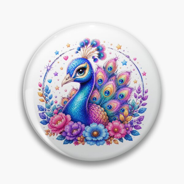 Artikelvorschau, Magischer Regenbogenpfau mit farbenfrohen entworfen und verkauft von MySthore.