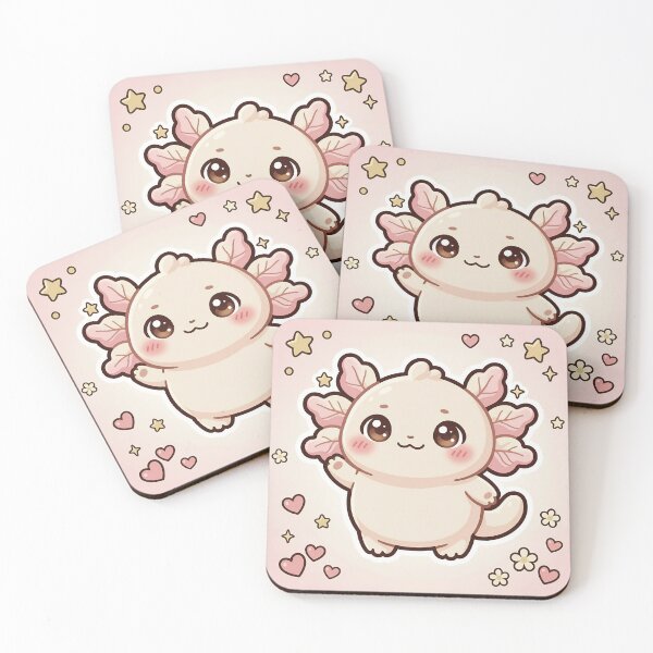 Item preview, Cute Axolotl Pastel Kawaii Sticker Art designed and sold by DIUMERI.