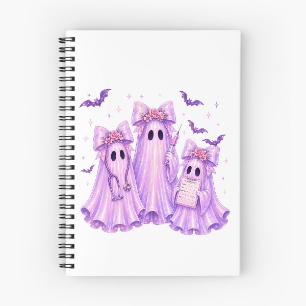 Item preview, Pink Holographic Ghost Nurses - Cute Spooky Nurse Squad Halloween Y2K Halloween Ghosts designed and sold by Neurospicy Trolls.