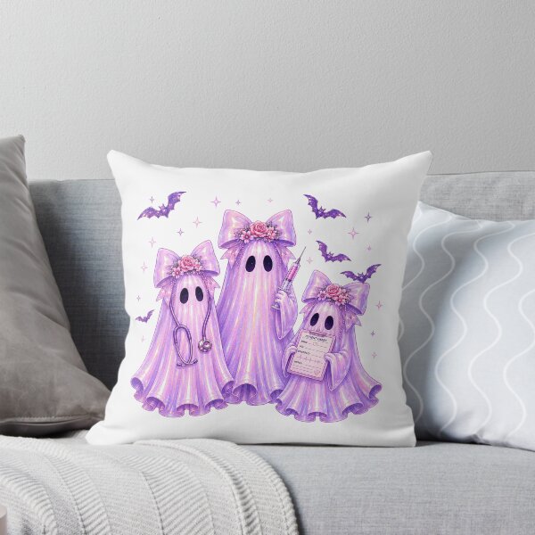 Item preview, Pink Holographic Ghost Nurses - Cute Spooky Nurse Squad Halloween Y2K Halloween Ghosts designed and sold by Neurospicy Trolls.