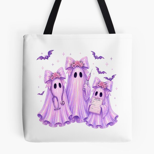 Item preview, Pink Holographic Ghost Nurses - Cute Spooky Nurse Squad Halloween Y2K Halloween Ghosts designed and sold by Neurospicy Trolls.