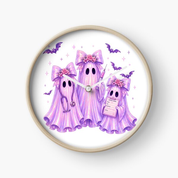 Item preview, Pink Holographic Ghost Nurses - Cute Spooky Nurse Squad Halloween Y2K Halloween Ghosts designed and sold by Neurospicy Trolls.