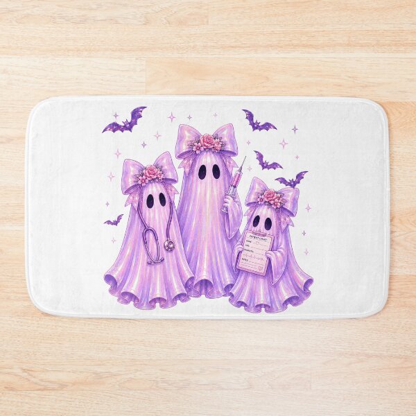 Item preview, Pink Holographic Ghost Nurses - Cute Spooky Nurse Squad Halloween Y2K Halloween Ghosts designed and sold by Neurospicy Trolls.