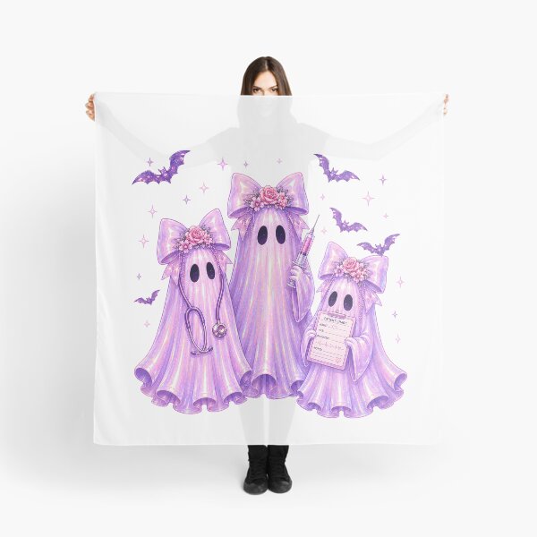 Item preview, Pink Holographic Ghost Nurses - Cute Spooky Nurse Squad Halloween Y2K Halloween Ghosts designed and sold by Neurospicy Trolls.