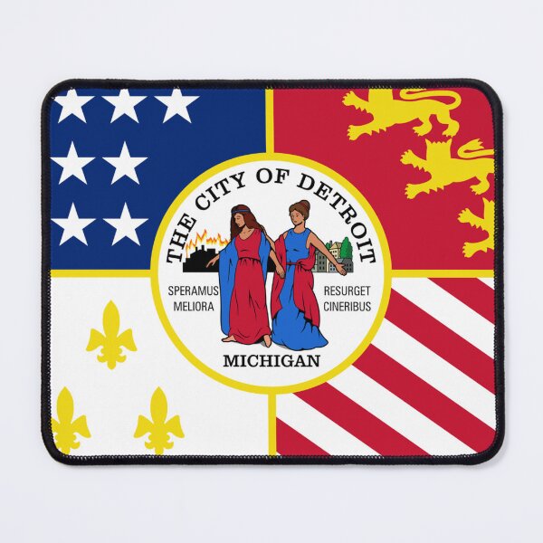 Item preview, Historic City of Detroit Flag designed and sold by MadcapPrints.