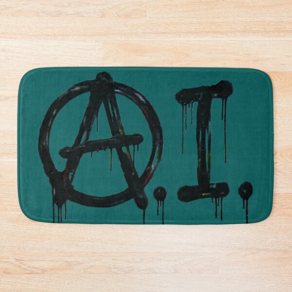 Item preview, Gritty Graffiti Spray Paint A.I. Anarchy Symbol designed and sold by HappyPrintCo.