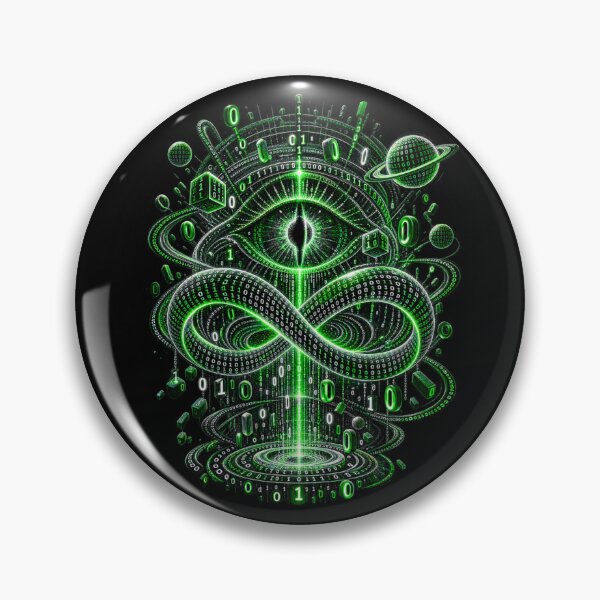 Item preview, Binary Infinity — Cyber Code Portal designed and sold by Kicor.