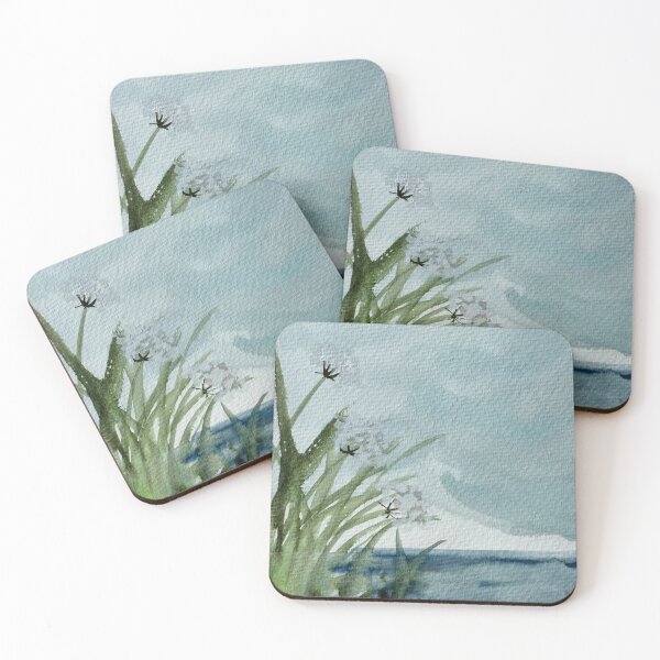 Item preview, Watercolour Lakescape with Queen Anne’s Lace designed and sold by LakeArtWorks.