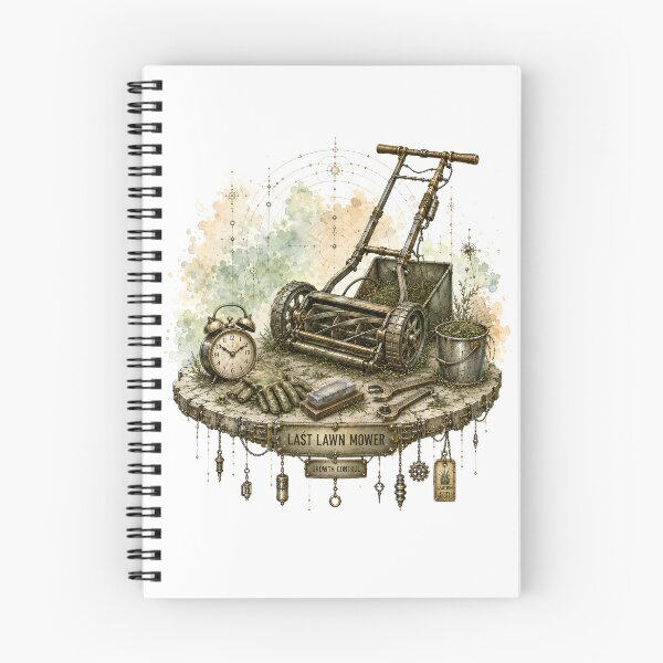 Item preview, Rustpunk Last Lawn Mower - Growth Control Relic designed and sold by Shadow Sprite Art.