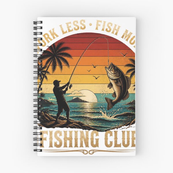 Item preview, Vintage Fishing Club – Retro Outdoor Angler Art designed and sold by BackTWO.