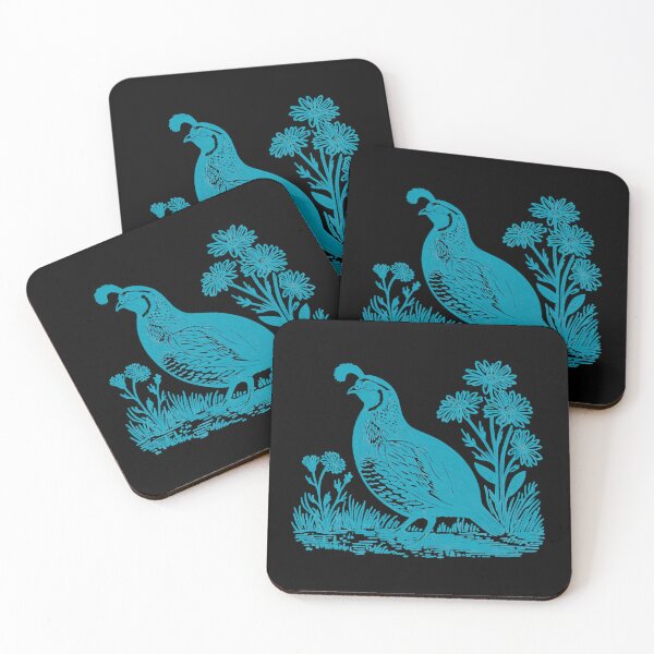 Item preview, Vintage Quail and Wildflowers – Rustic Bird Art designed and sold by BackTWO.