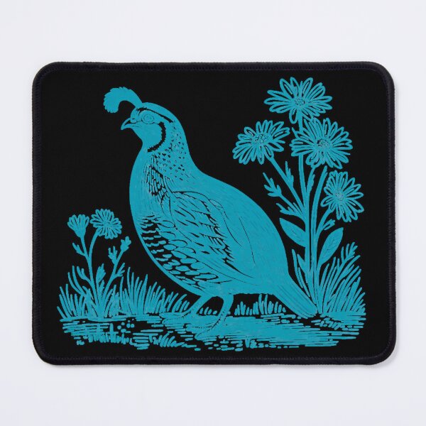 Item preview, Vintage Quail and Wildflowers – Rustic Bird Art designed and sold by BackTWO.