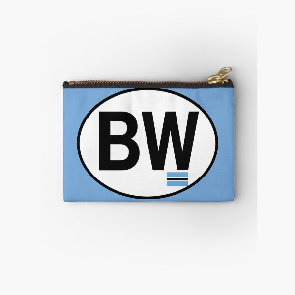 Item preview, Botswana BW Oval Country Code Sticker designed and sold by The Digital Compass.