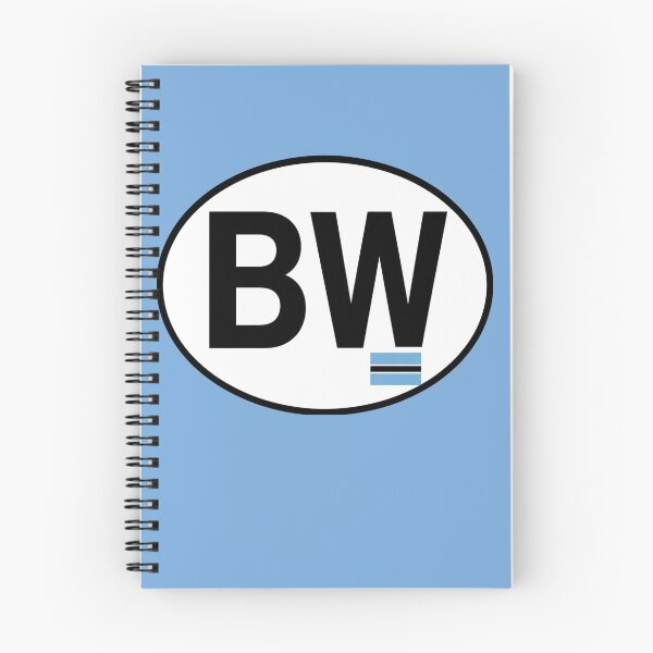 Item preview, Botswana BW Oval Country Code Sticker designed and sold by The Digital Compass.