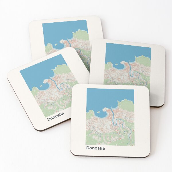 Item preview, San Sebastian Minimalistic Map Art designed and sold by MapsNerd.