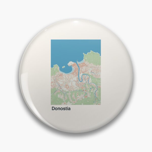 Item preview, San Sebastian Minimalistic Map Art designed and sold by MapsNerd.