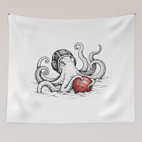 Item preview, Water Polo Octopus designed and sold by PixelCatalyst.