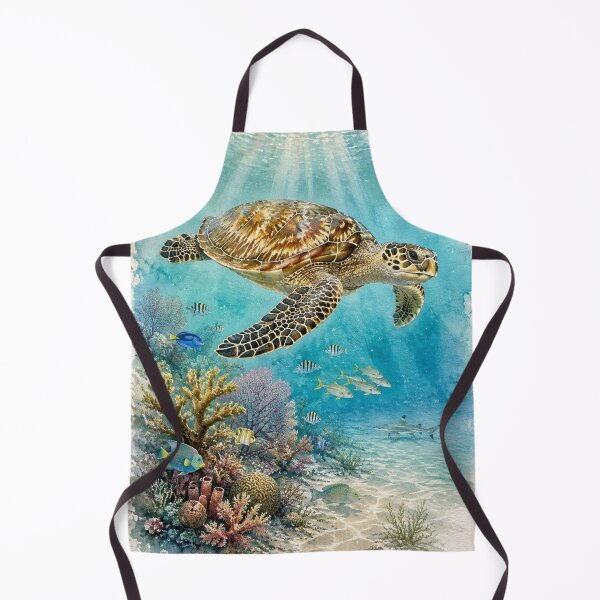 Item preview, Caribbean Hawksbill Sea Turtle – Landscape designed and sold by Island Pace Design.