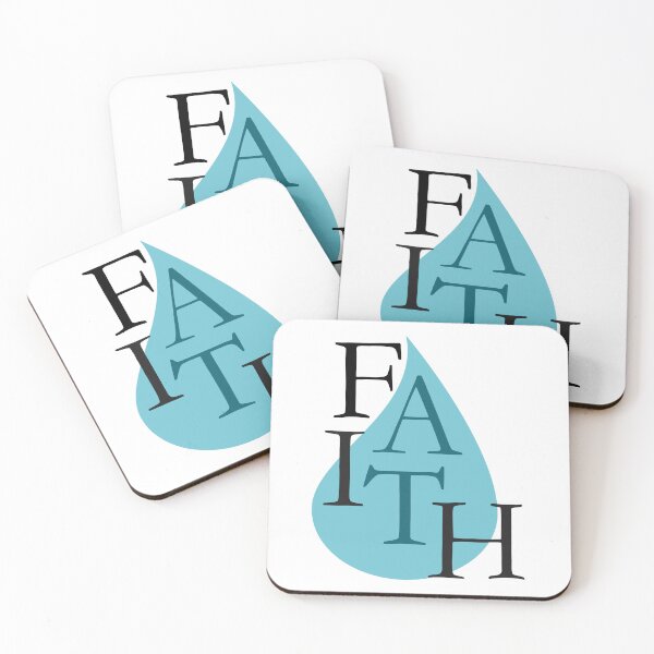 Item preview, Faith Water Drop Christian Typography Design designed and sold by serotonin75114.