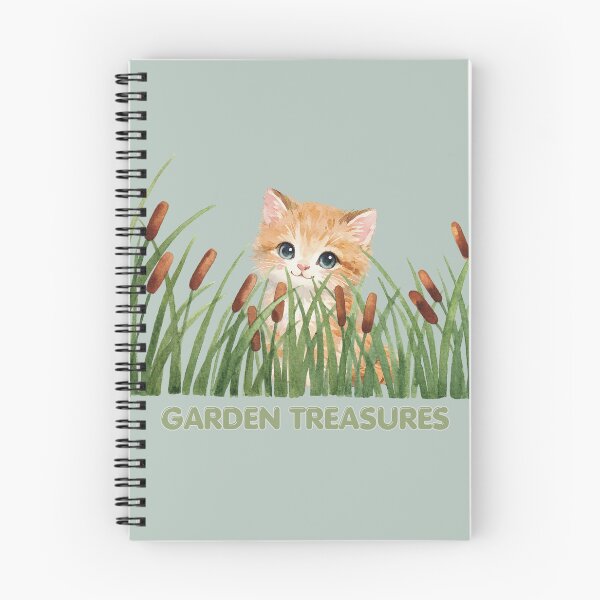 Item preview, Cat in seasonal grasses - Garden treasure designed and sold by 247DesignStudio.