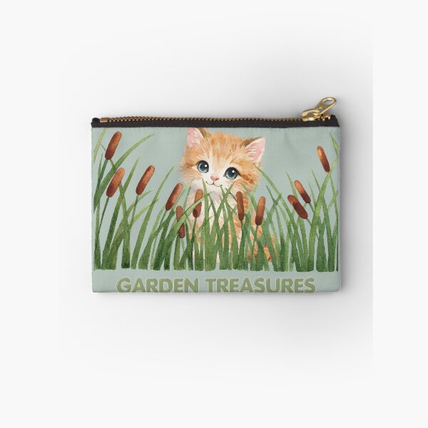 Item preview, Cat in seasonal grasses - Garden treasure designed and sold by 247DesignStudio.