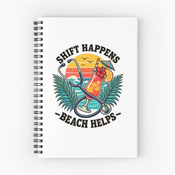 Item preview, Shift Happens Beach Helps Vintage Nurse Vacation designed and sold by urbinet.