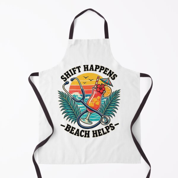Item preview, Shift Happens Beach Helps Vintage Nurse Vacation designed and sold by urbinet.