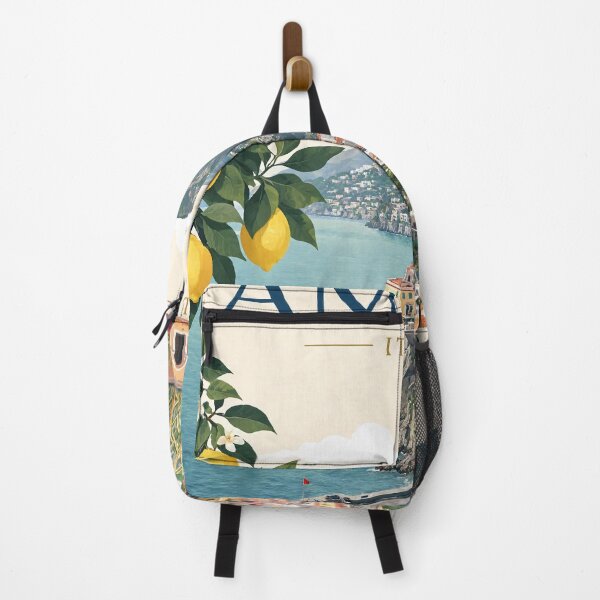 Item preview, Amalfi Coast Italy Minimalist Travel Poster Lemon Village designed and sold by JIGUWORLD.