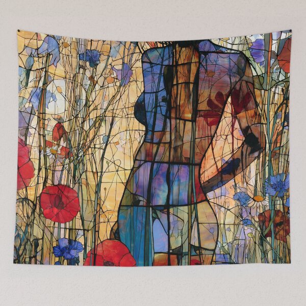 Item preview, Nouvessence - Hidden Woman in a Wildflower Meadow in Art Nouveau (13/44) designed and sold by sabantha.