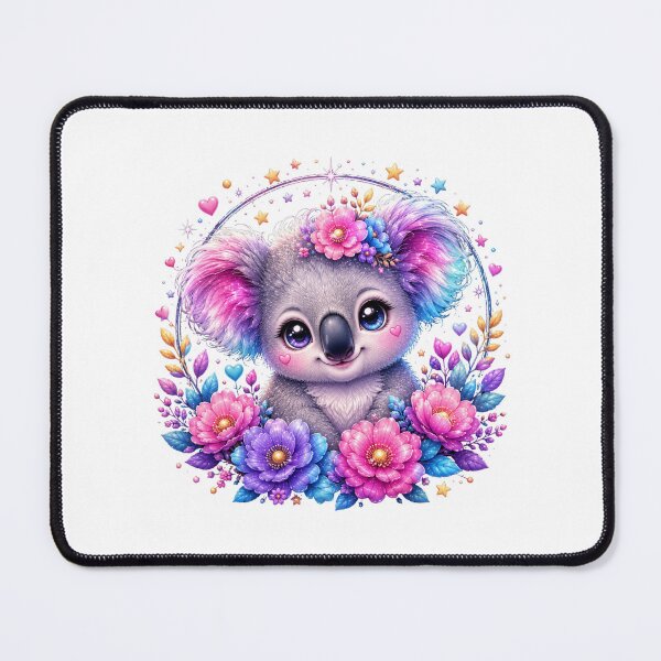 Item preview, Cute Rainbow Koala with Magical Flowers designed and sold by MySthore.