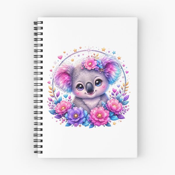 Item preview, Cute Rainbow Koala with Magical Flowers designed and sold by MySthore.