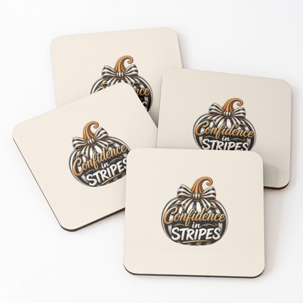 Item preview, Confidence in Stripes – Zebra Pumpkin Halloween Design designed and sold by annenambiro.