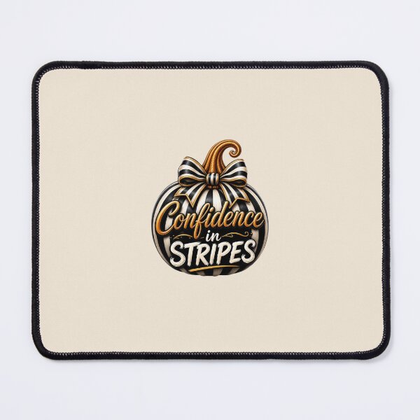 Item preview, Confidence in Stripes – Zebra Pumpkin Halloween Design designed and sold by annenambiro.