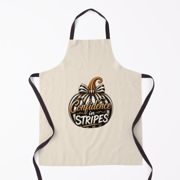 Item preview, Confidence in Stripes – Zebra Pumpkin Halloween Design designed and sold by annenambiro.