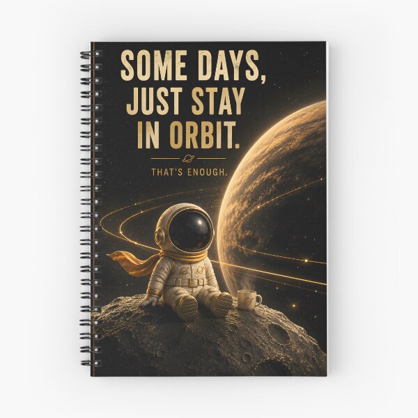 Item preview, Some Days Just Stay in Orbit – Astronaut Space Art designed and sold by bauschberts.
