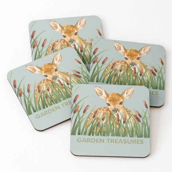 Item preview, Garden treasures Deer in seasonal grasses designed and sold by 247DesignStudio.