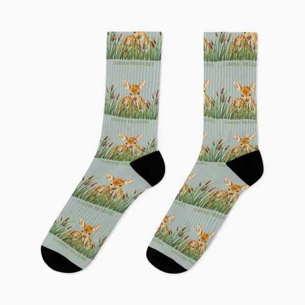 Item preview, Garden treasures Deer in seasonal grasses designed and sold by 247DesignStudio.