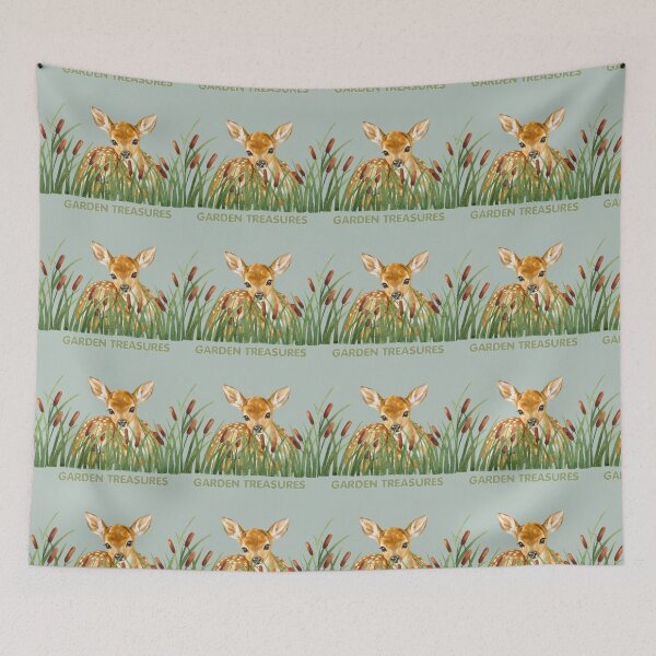 Item preview, Tesoros del jardín: Ciervos entre la hierba de temporada. designed and sold by 247DesignStudio.