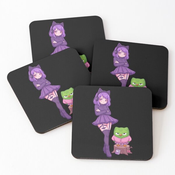 Item preview, Goth Anime Girl & Unamused Owl Duo: Lily & Duo E-Girl Aesthetic designed and sold by CuteKats.