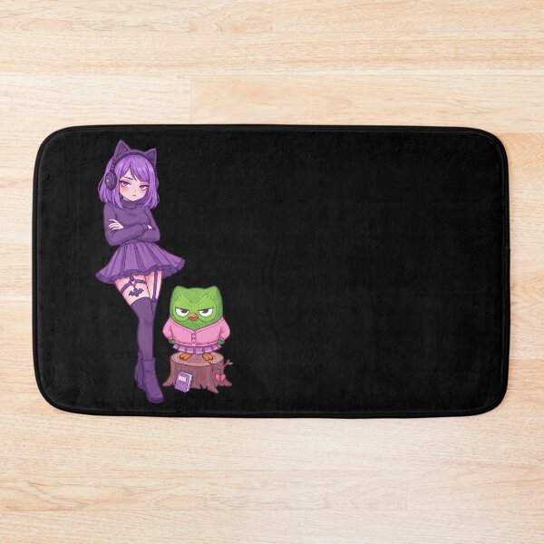 Item preview, Goth Anime Girl & Unamused Owl Duo: Lily & Duo E-Girl Aesthetic designed and sold by CuteKats.